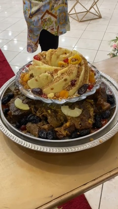 Viandes aux Pruneaux avec Seffa